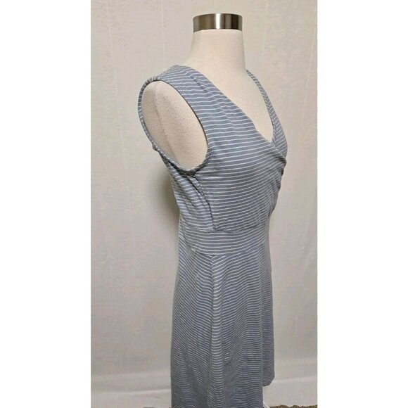 Patagonia Womens Dress Size Medium Blue Stripes Sleeveless Wrap‎ Detail - Picture 7 of 7